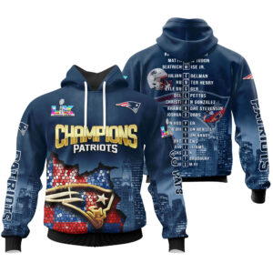 New England Patriots Super Bowl LX Champions Style Hoodie