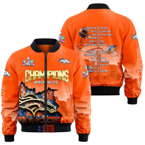 Denver Broncos Super Bowl LX Champions Style Bomber Jacket