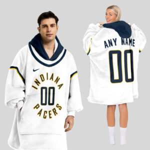 Indiana Pacers Blanket Hoodie Custom Name And Number