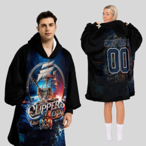 Los Angeles Clippers Blanket Hoodie Custom Name And Number