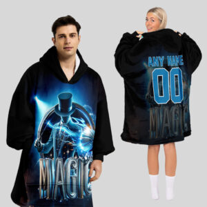 Orlando Magic Blanket Hoodie Custom Name And Number