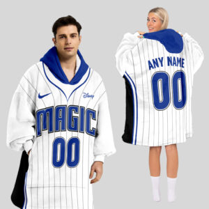 Orlando Magic Blanket Hoodie Custom Name And Number