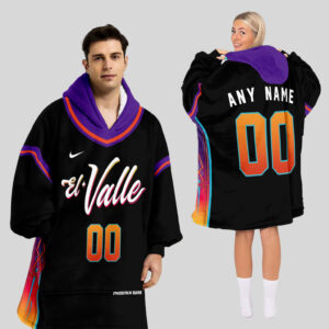 Phoenix Suns Blanket Hoodie Custom Name And Number