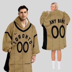 Toronto Raptors Blanket Hoodie Custom Name And Number