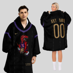 Toronto Raptors Blanket Hoodie Custom Name And Number
