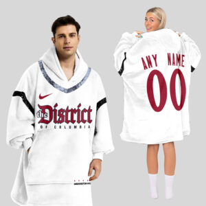 Washington Wizards Blanket Hoodie Custom Name And Number