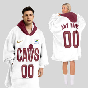 Cleveland Cavaliers Blanket Hoodie Custom Name And Number