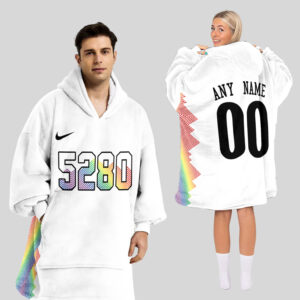 Denver Nuggets Blanket Hoodie Custom Name And Number