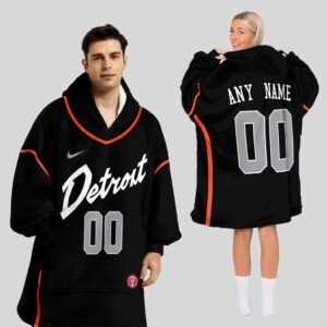 Detroit Pistons Blanket Hoodie Custom Name And Number