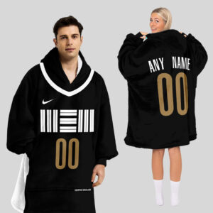 Memphis Grizzlies Blanket Hoodie Custom Name And Number