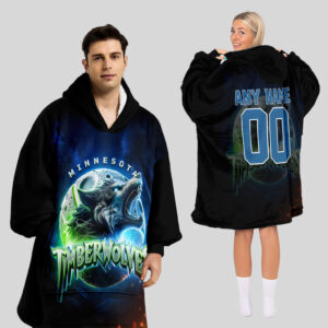 Minnesota Timberwolves Blanket Hoodie Custom Name And Number
