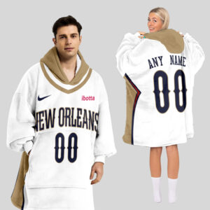 New Orleans Pelicans Blanket Hoodie Custom Name And Number