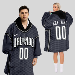Orlando Magic Blanket Hoodie Custom Name And Number