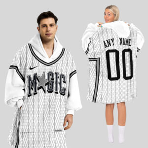 Orlando Magic Blanket Hoodie Custom Name And Number