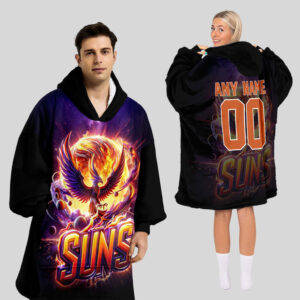 Phoenix Suns Blanket Hoodie Custom Name And Number