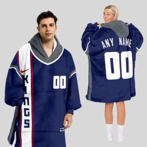 Sacramento Kings Blanket Hoodie Custom Name And Number