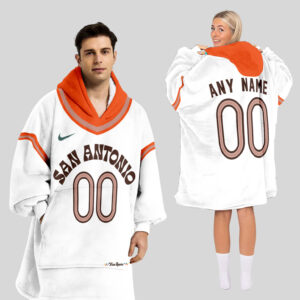 San Antonio Spurs Blanket Hoodie Custom Name And Number