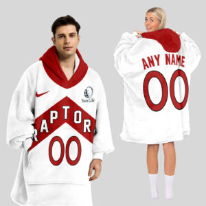 Toronto Raptors Blanket Hoodie Custom Name And Number